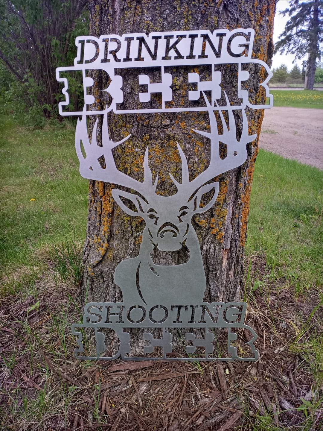 Shooting Deer Drinking Beer