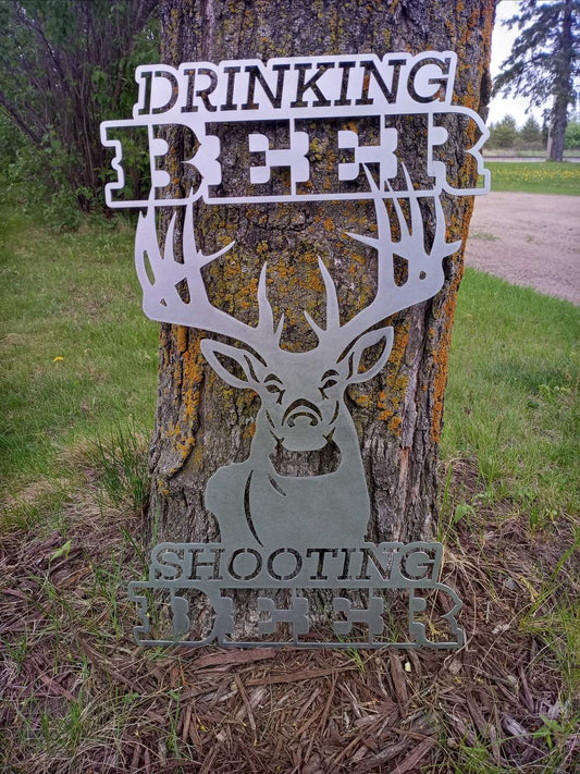 Shooting Deer Drinking Beer