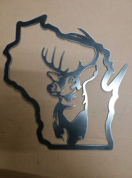 Deer in Wisconsin Outline