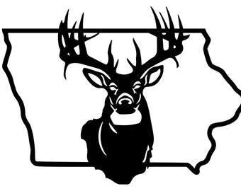 Iowa Deer Outline